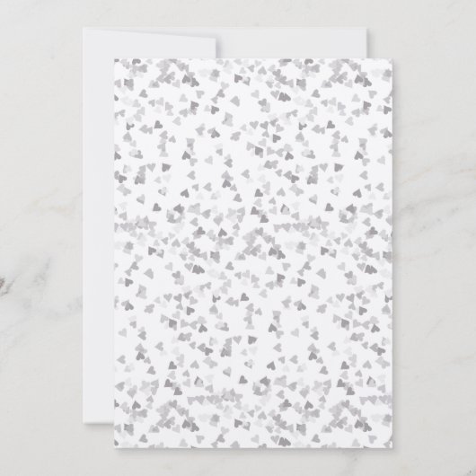 Zilveren Liefdeshartkalender Bewaar de Datum Save The Date (Achterkant)