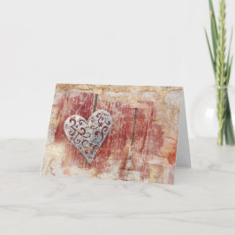 Zilveren liefdeskaart kaart