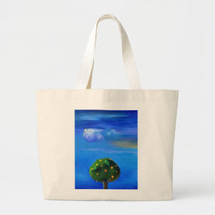 Zilveren Lining boven de Oranje boom 2012 Grote Tote Bag