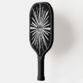 zilveren lippen en zwart ontwerp Pickleball Paddle (Links)