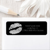 Zilveren Lippen Faux Sparkle Kiss Beauty Make-up P Etiket (Insitu)