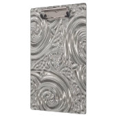 Zilveren look elegant Victoriaans art nouveau grij Klembord (Links)