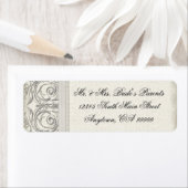 Zilveren look werveling hart elegant bruiloft adre etiket (Insitu)