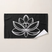 Zilveren Lotus Bad Handdoek (Handdoek)