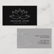 Zilveren Lotus Flower Line art