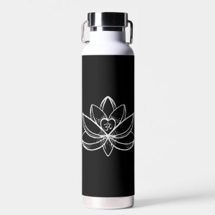 Zilveren Lotus  Waterfles