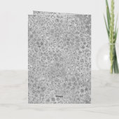 Zilveren Luipaard Kerstboom Kaart (Achterkant)