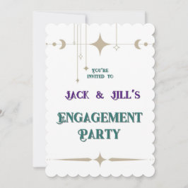 Zilveren maan en sterren kaart