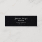 Zilveren Maan Fases Astroloog Holistic Healer Mini Visitekaartje (Voorkant)