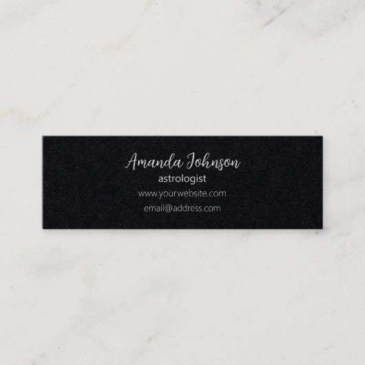 Zilveren Maan Fases Astroloog Holistic Healer Mini Visitekaartje (Voorkant)