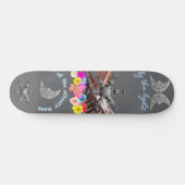 Zilveren Maan Skateboard  (Horizontaal)