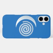 Zilveren Maan Spiraal Case-Mate iPhone Case (Achterkant (horizontaal))