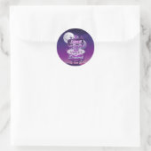 Zilveren Maan Wensen Zoete Dromen / Stickers (Tas)