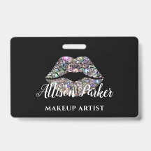 Zilveren MAKE-UP ARTIEST Logo Kiss Naam