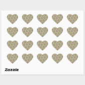 Zilveren Mand zonder Handvat Hart Sticker (Vel)