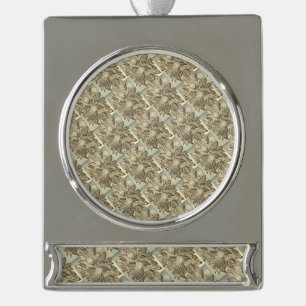Zilveren Mand zonder Handvat Verzilverd Banner Ornament
