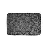 Zilveren Mandala Badmat (Voorkant)