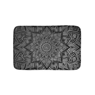 Zilveren Mandala Badmat