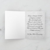 Zilveren Marmeren Huwelijksjubileum Kaart (Binnen)