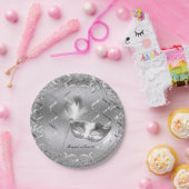 Zilveren Masker Elegante Bal Verjaardagsfeestje Papieren Bordje (Feest)