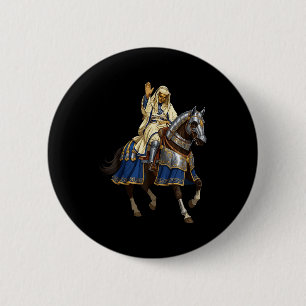 Zilveren Masker Koning Baldwin Iv Gouden Masker Mi Ronde Button 5,7 Cm