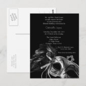 Zilveren Masquerade Ball Quinceanera 15e verjaarda Briefkaart (Voorkant / Achterkant)