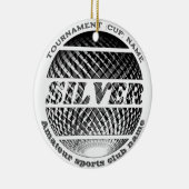 Zilveren medaille, 2e plaats winnaar keramisch ornament (Rechts)