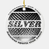 Zilveren medaille, 2e plaats winnaar keramisch ornament (Achterkant)