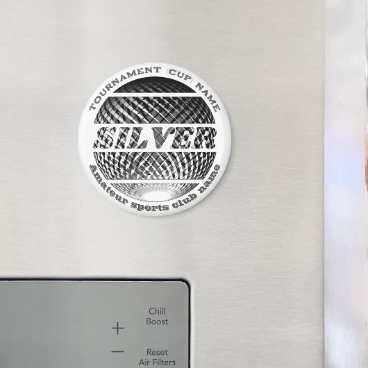 Zilveren medaille, 2e plaats winnaar magneet