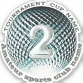 Zilveren medaille, 2e plaats winnaar Sticker (Voorkant)