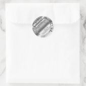 Zilveren Medaille met JAAR OPTIE Ronde Sticker (Tas)