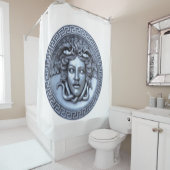 Zilveren Medusa Douchegordijn (In situ)