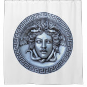 Zilveren Medusa Douchegordijn (Voorkant)