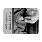 Zilveren Memoriam Magnet voor Moeder of Grootmoede Magneet (Horizontaal)