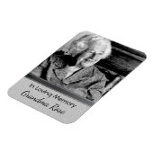 Zilveren Memoriam Magnet voor Moeder of Grootmoede Magneet (Linkerzijde)