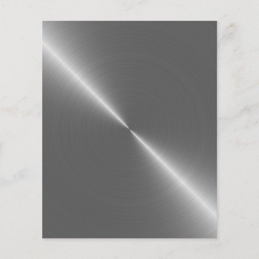 Zilveren Metaal Effect, Podcaster, Podcast Flyer (Achterkant)