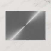 Zilveren Metalen Effect Script Stijl Gratis Drink Informatiekaartje (Achterkant)