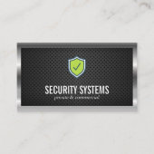 Zilveren metalen rand geperforeerde mesh visitekaartje (Voorkant)