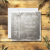 Zilveren Metallic Elegant Bewaar de Datum Save The Date