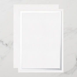Zilveren Metallic Folie Rand Kaarten