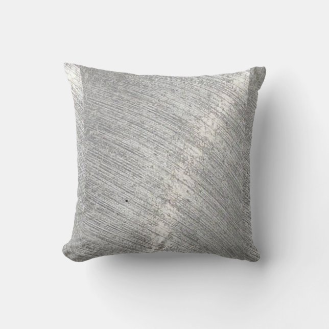 Zilveren Metallic Glanspatroon Kussen (Voorkant)