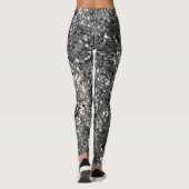 Zilveren Metallic Sequin Leggings (Achterkant)