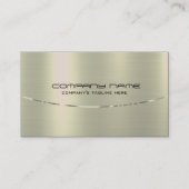 Zilveren metallic textuur achtergrond visitekaartje (Voorkant)