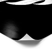 Zilveren metselwerk symbool perfect poster (Hoek)