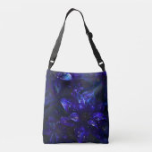 Zilveren Midnight Blooms Crossbody Tas (Achterkant)