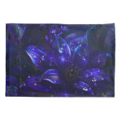 Zilveren Midnight Blooms Kussensloop (Achterkant)