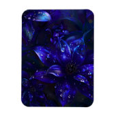 Zilveren Midnight Blooms Magneet (Verticaal)