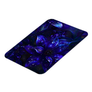 Zilveren Midnight Blooms Magneet