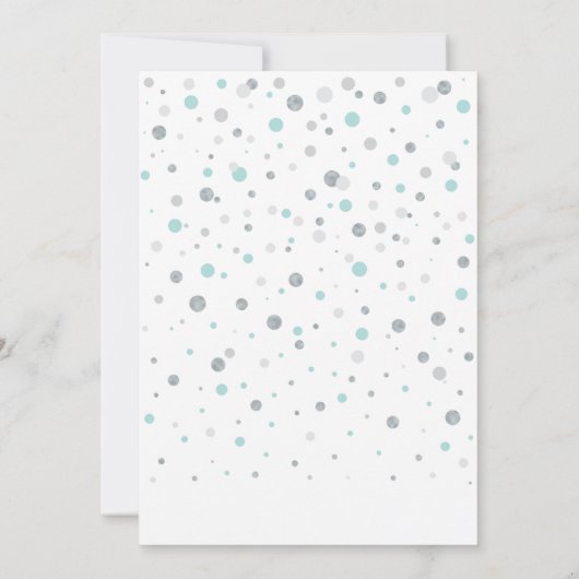 Zilveren & Mint Balloons Moderne 18e verjaardag Kaart (Achterkant)