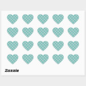 Zilveren mintletter P Hart Sticker (Vel)